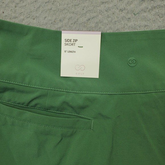 CALIA Truelight Wicking Golf Skort Womens 14 Multi Breathable Side Zip UPF 50+ - Picture 3 of 8